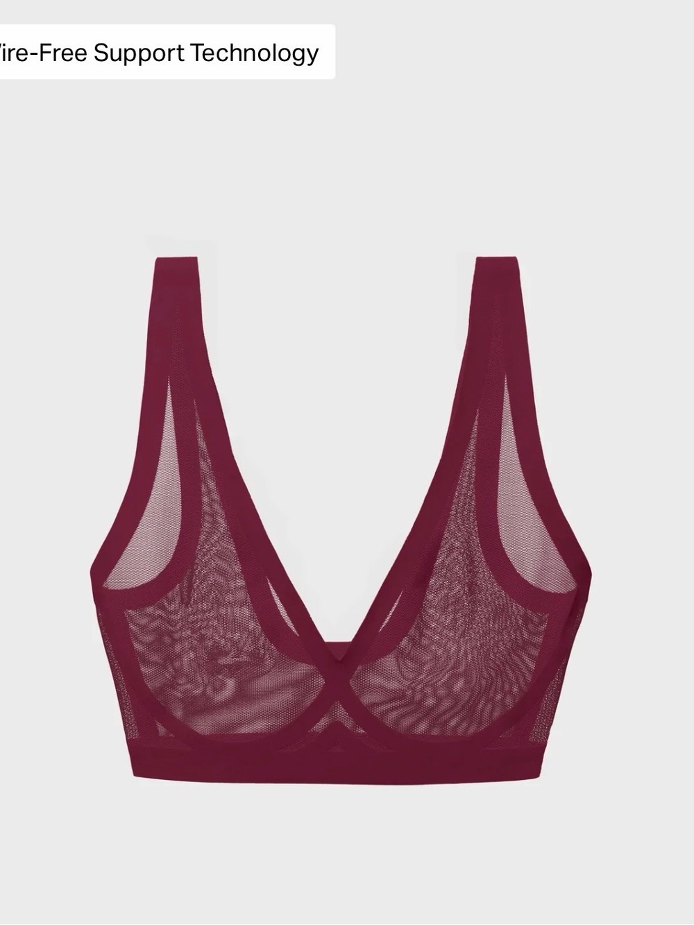 EBY NWT Sheer Mesh Bralette